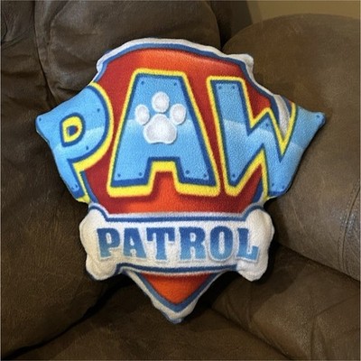 Paw Patrol Shield Decorative Pillow Polyester Red Blue Yellow White