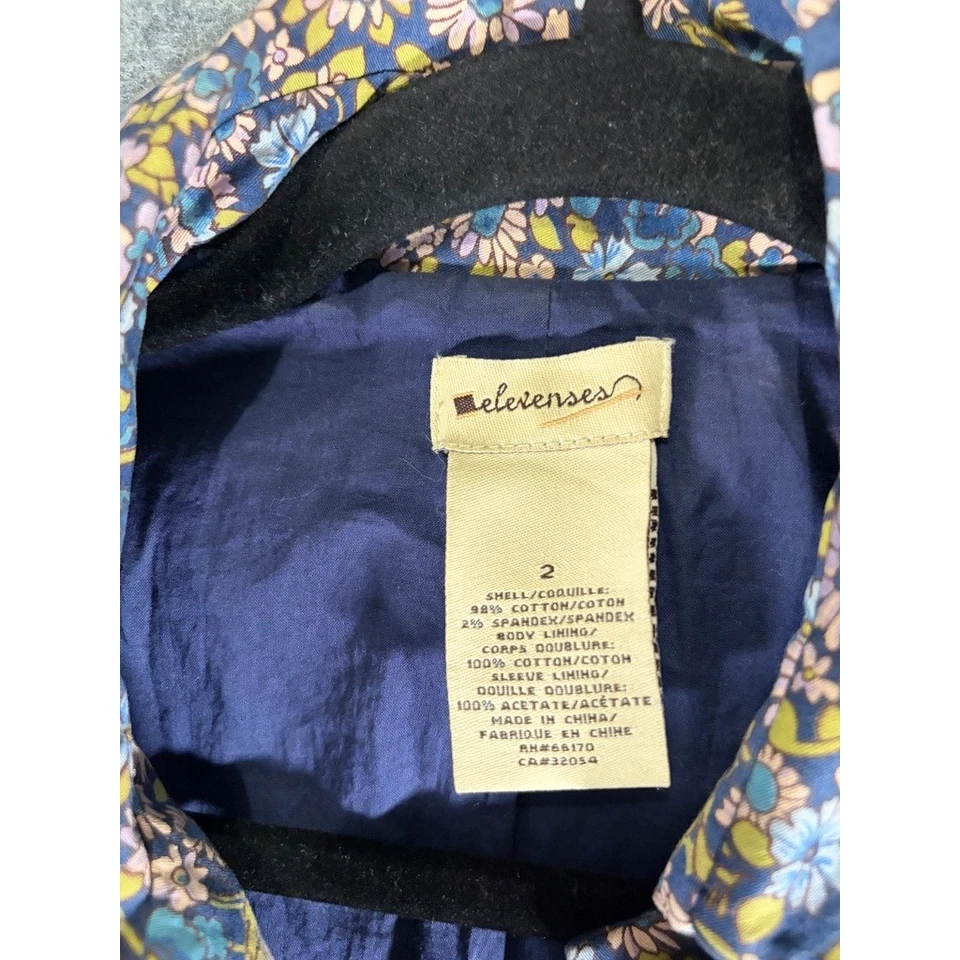 Abrigo Elevenses Anthro Glajevica Estampado Floral Mezcla Algodón MUJER 2 Femenino Foto 2 de 4