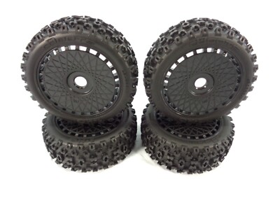 New Arrma Typhon 4x4 223S BLX dBoots 2-HO Tires and Black 17mm Wheels 3s 6s