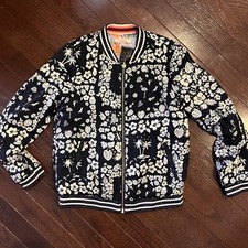 Scotch And Soda Maison Hawaii Bomber Jacket Reversible; Kids Size 10/140. RARE.