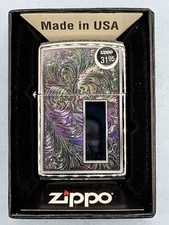 Colorful Venetian Design High Polish Chrome Zippo Lighter NEW
