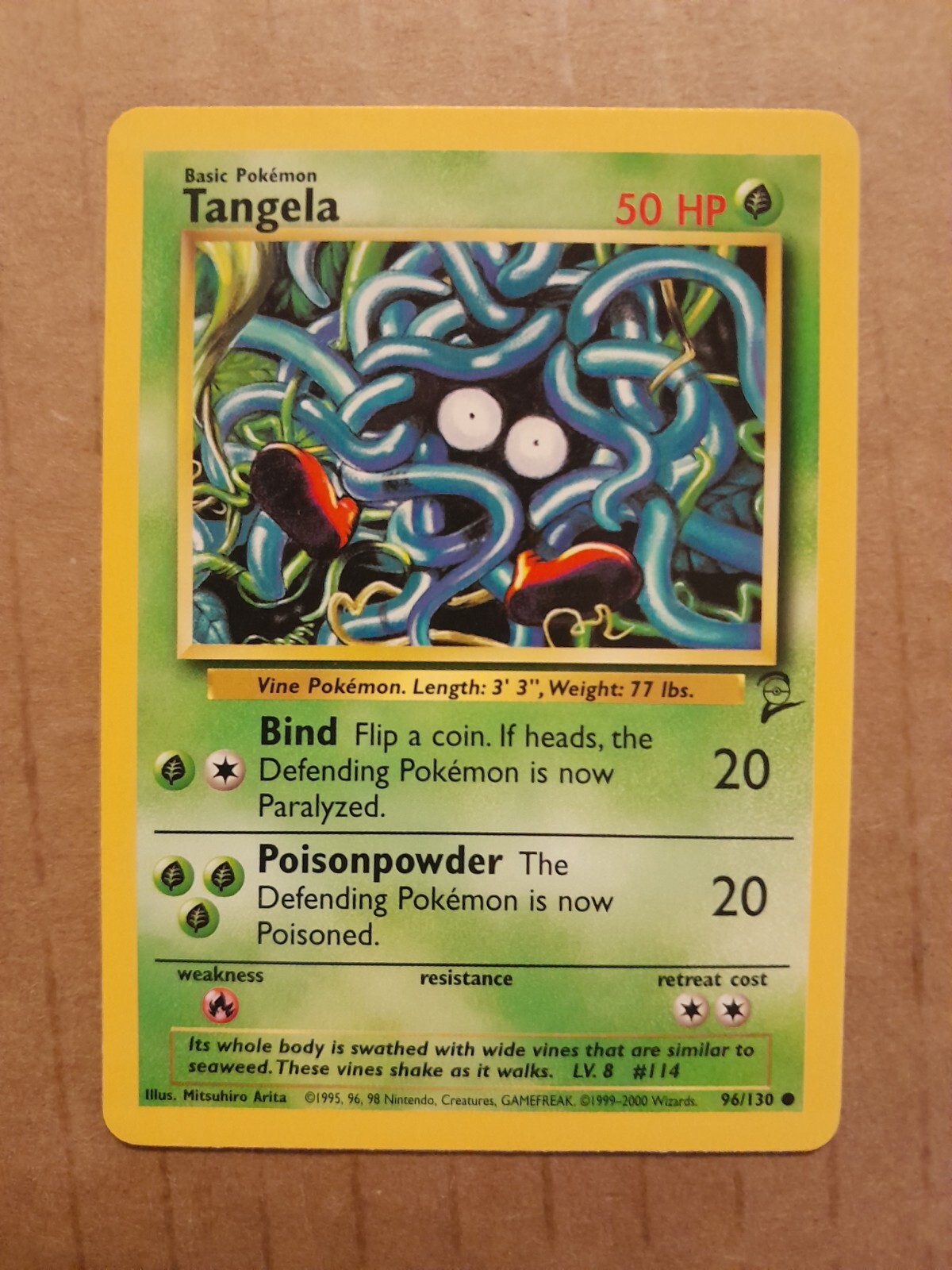 Pokemon Tangela 96/130 Base Set 2 NM See Pictures