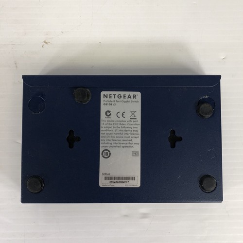 NetGear ProSafe (GS108 v2) 8-Port Gigabit External Ethernet Switch w/ Power - Picture 6 of 7