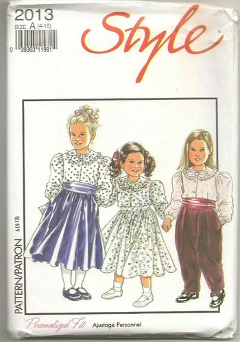 VTG Style Sewing Pattern 2013 Childrens Separates Blouse Skirt Pants sz 4-10 New - Picture 1 of 2