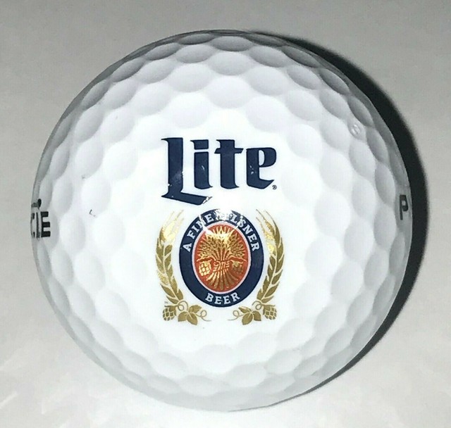 1 (ONE) Miller Lite Beer Logo Pinnacle Golf Ball Very Good Cond. (F51