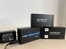 enforcer hdmi over cat5 extender transmitter Lot Of 3, Extender Rx 60m