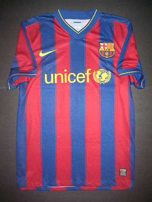 Authentic 2009-2010 Nike FC Barcelona FCB Home Jersey Shirt