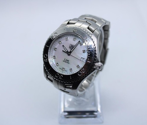 Mens TAG HEUER LINK Watch Mother of Pearl White Dial Watch - WJ1114 - Picture 6 of 8
