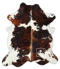 Cowhide Rug Tricolor High Quality Hair on Hide Size: Large(L)AX104
