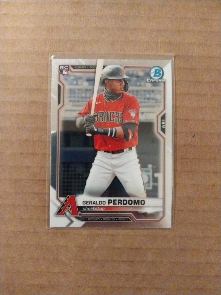 2021 Bowman Chrome GERALDO PERDOMO Rookie Card RC #98 Arizona Diamondbacks