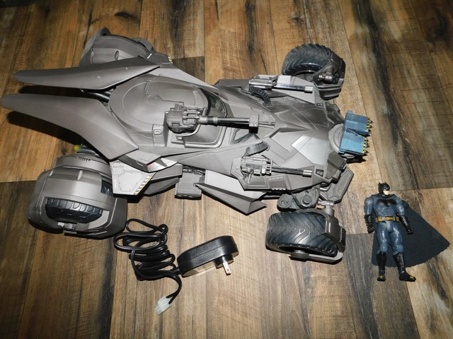 justice league ultimate batmobile rc vehicle & figure