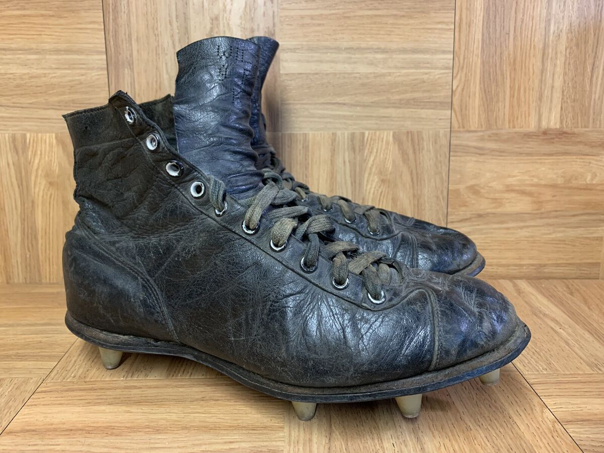 Vintage🔥 Wilson 1940's Football NFL Cleats All Leather Vintage🔥 Wilson 1940's Football NFL Cleats All Leather
