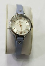 Debenham's - RJR John Rocha Taupe Blue Leather Ladies Watch