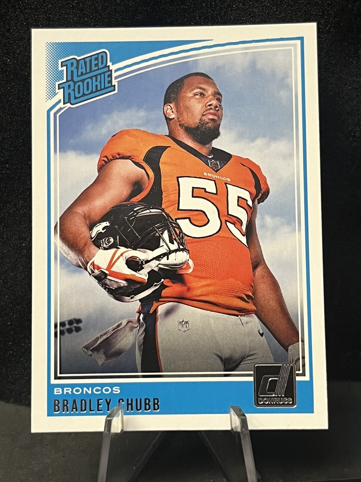 2018 Donruss Bradley Chubb Rated Rookie #319 - Denver Broncos