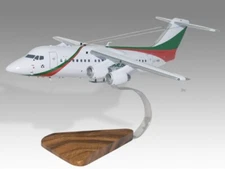 BAe 146-200 Hemusair Desk Wood Airplane New Model Small Scale 1/100