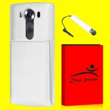 Deep Stretch 11000mAh Extended Battery White Door Cover Pen for LG V10 H901
