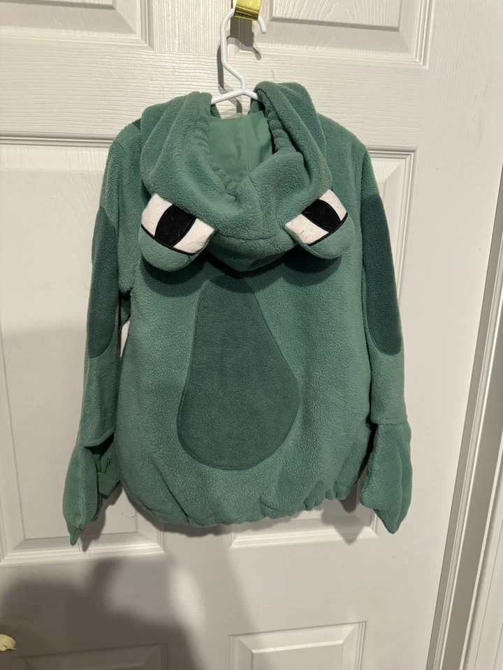 Antiguo Disfraz de Rana Verde Felpa Azul Marino Niño Pequeño Talla 5T Chaqueta con Capucha Solo Foto 2 de 4