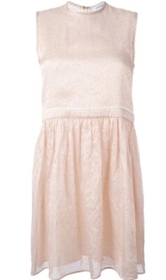 carven dress pink Carven Baby Pink Mini Cotton Open Back Dress - Size 38