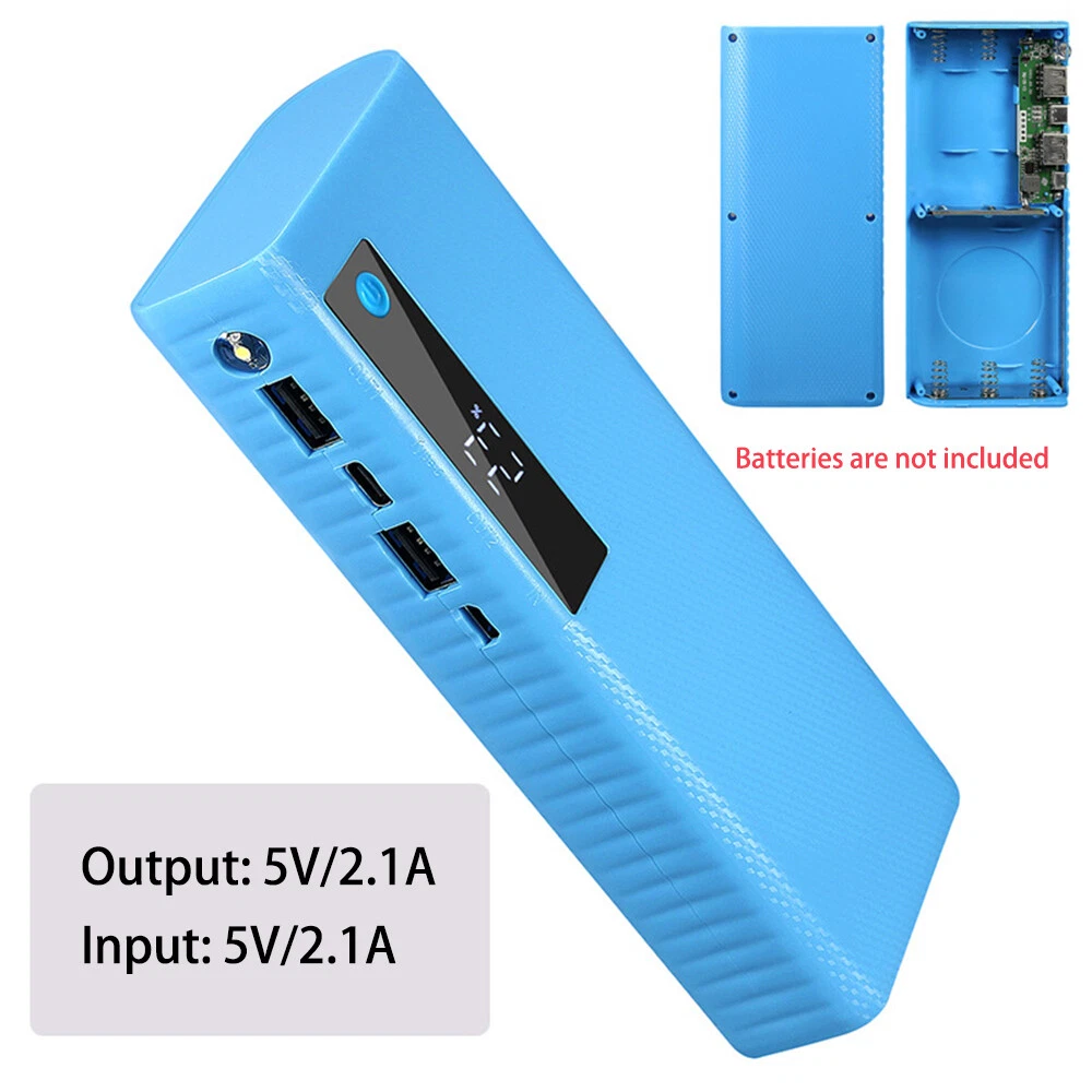 21700 Power Bank Case - Welding-Free Battery Holder & Charger Shell  
