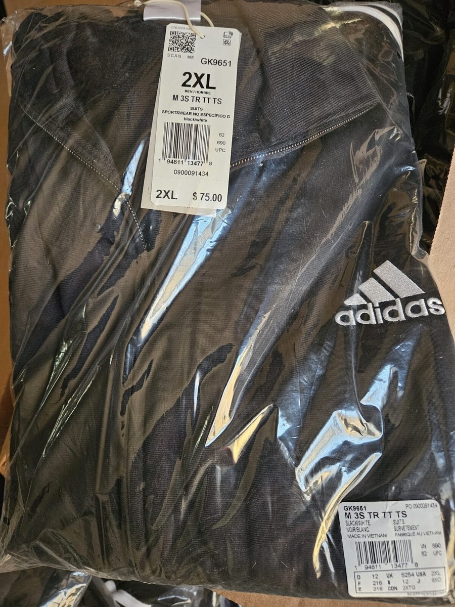 Adidas Essentials Fleece 3-Stripes Tracksuit 2 Piece Set Black Men