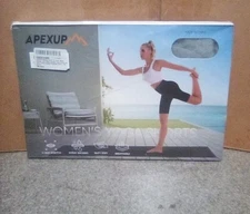 APEXUP Workout Shorts 8" Biker Shorts with Side & Inner Pockets - Small