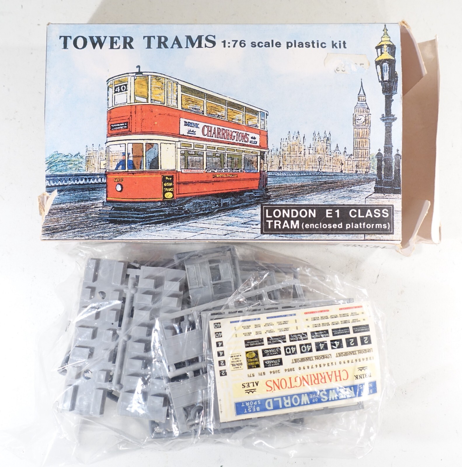 TOWER TRAMS LONDON E1 MODEL TRAM KIT (ENCLOSED PLATFORMS) OO GAUGE eBay