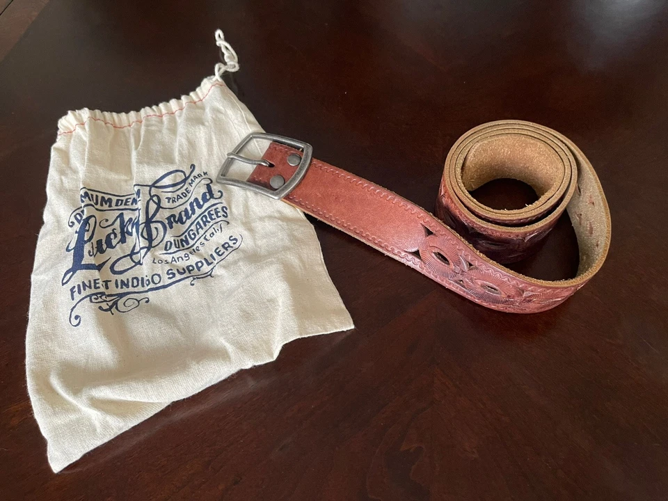 Lucky Brand Leather Belt Women Size L - Image 3 of 4