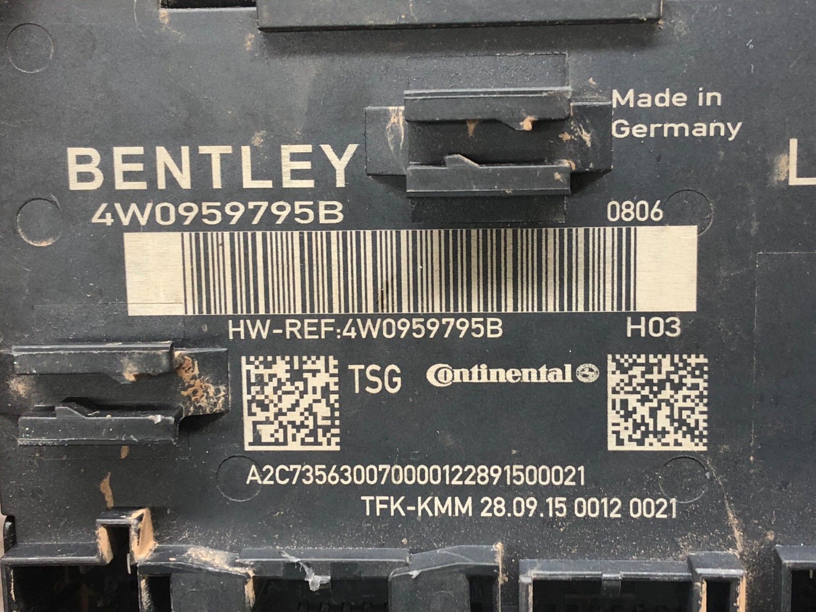 2014-2018 BENTLEY FLYING SPUR LEFT DRIVER REAR DOOR CONTROL MODULE #READ NOTES