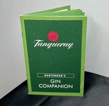 Tanqueray Bartender’s Gin Companion Booklet Recipes History Reference 6”x4” Book