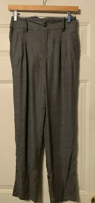 Calliope Women's front Pleated Roll UP Dress Pants XXS, XS, S NWOT