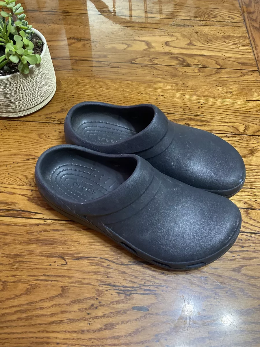 Solid black crocs hot sale
