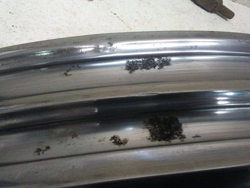 Tapa de cubierta cromada PONTIAC Silver Streak 1951 moldura de caída de agua Foto 3 de 4