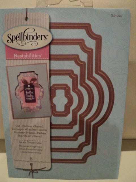 SPELLBINDERS NESTABILITIES LABELS TWENTY ONE (5 DIES) S5-027 BNIP