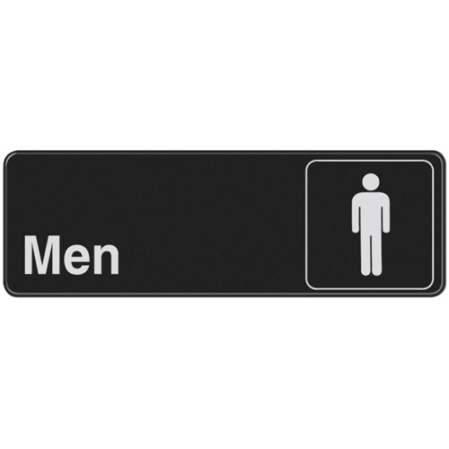 Hillman 841750 3-Inch x 9-Inch Men Sign (Qty 2) 8417502