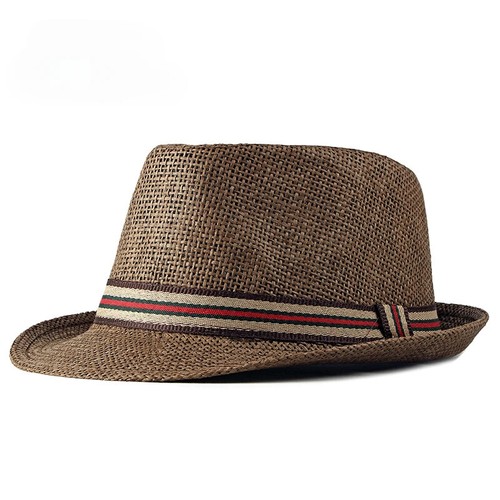 Beach Fedora Hat for Women and Men, Lightweight Straw Sun Hat for Summer Travel - Picture 12 of 14