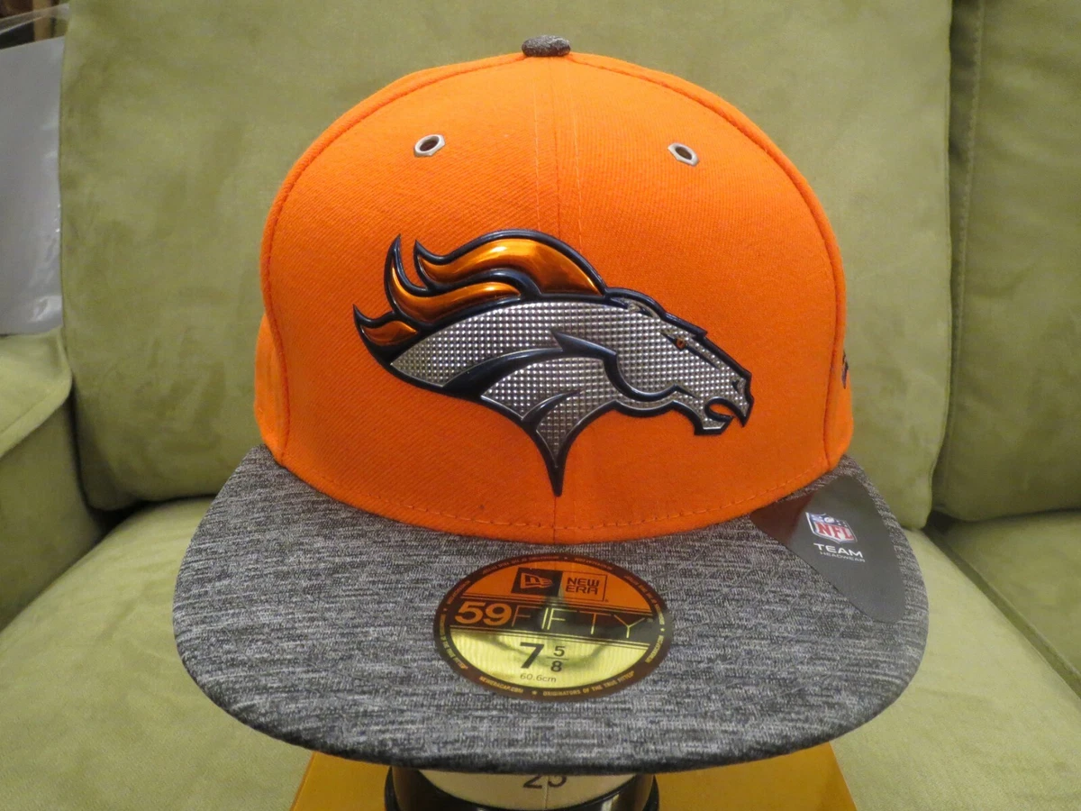 Denver broncos fitted hat cheap