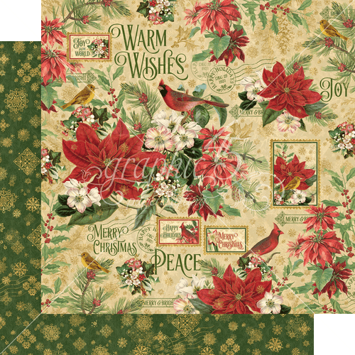 Graphic45 WARM WISHES 12x12 PACK DE COLECCIÓN álbumes de recortes 16 PAPELES + PEGATINAS - Imagen 7 de 10