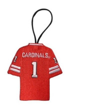 NCAA Louisville Cardinal Xmas Tree Ornament Football Jersey Hang Luggage Bag Tag
