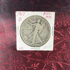 1917-D Liberty Walking Silver Half Dollar VG Mintmark Reverse Denver