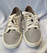OluKai Pehuea Li Gray  Taupe Lace Up Sneakers Shoes Women  s Size 10