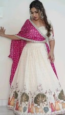 Launching New Dola Silk Lehenga Choli With Pink Dupatta For Traditional Wear