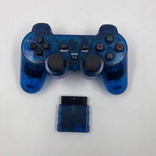 Sony PlayStation 2 PS2 DualShock 2 Wireless Controller Blue (Off Brand)