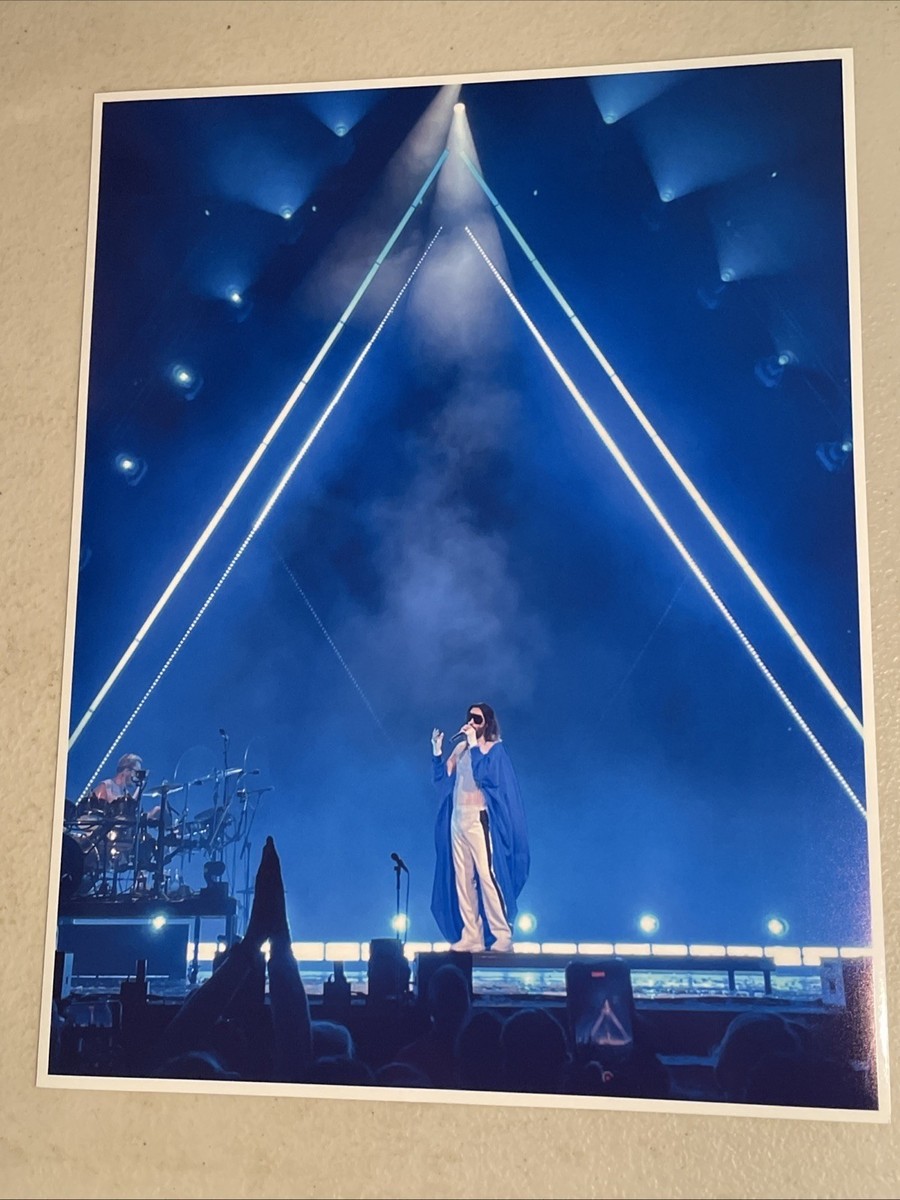 ジャレッド・レト　サーティー・セカンズ・トゥー・マーズ直筆サイン色紙 30 SECONDS TO MARS Jared Leto SIGNED Vinyl Album TAMPA