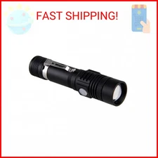 Super Bright 90000LM Tactical Flashlights | Zoomable LED Flash Light with Rechar