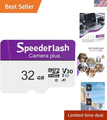 Reliable 32GB Micro SDHC with 90MB/s Speed - Ideal for Cameras & Drones