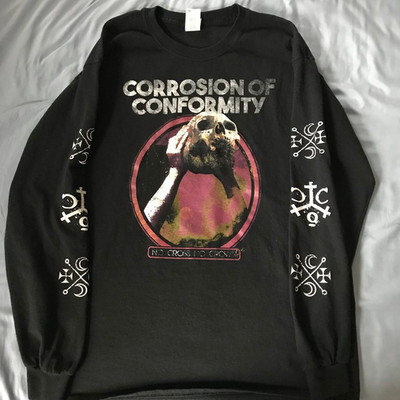 Rare Corrosion Of Conformity Long Sleeve Cotton Black Men Shirt TD1518