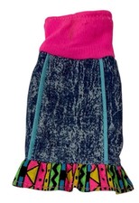 Vintage 1990s Barbie Doll Jeans Week-End Fashions HTF Pink Dress Acid Wash Denim