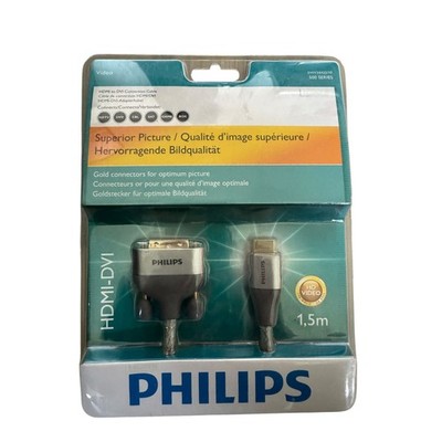 Philips HDMI auf DVI Kabel Adapterkabel 1,50 Meter Vergoldet SWV3442S NEU OVP