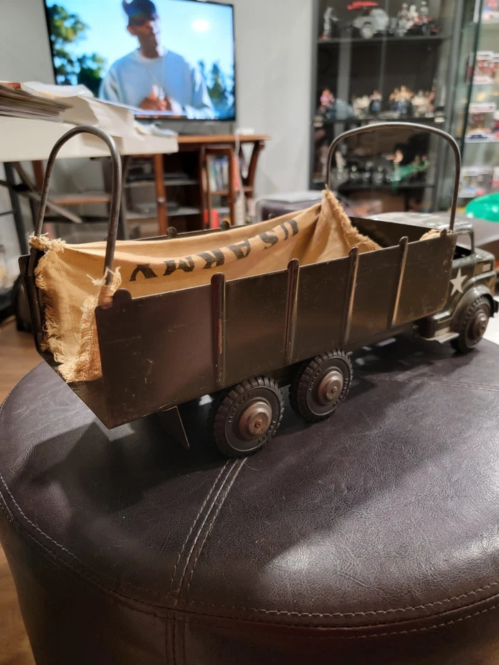 Transporte portaaviones del ejército de Estados Unidos Marx Lumar de 1950 con cubierta de lona de acero prensado Foto 4 de 4