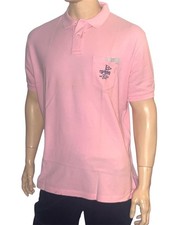 POLO RALPH LAUREN PINK NAUTICAL YACHT CLUB CREST DISTRESSED POLO NWT L XL